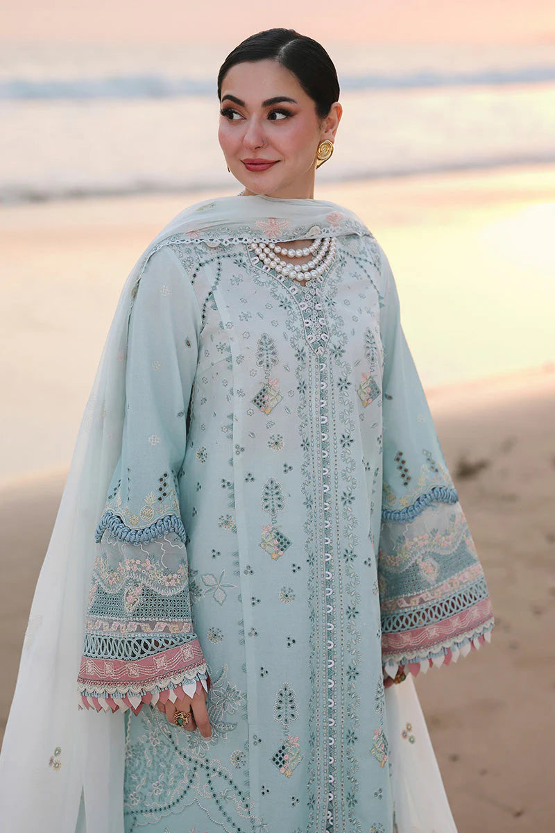 QALAMKAR -3PC LAWN EMBRIDERED