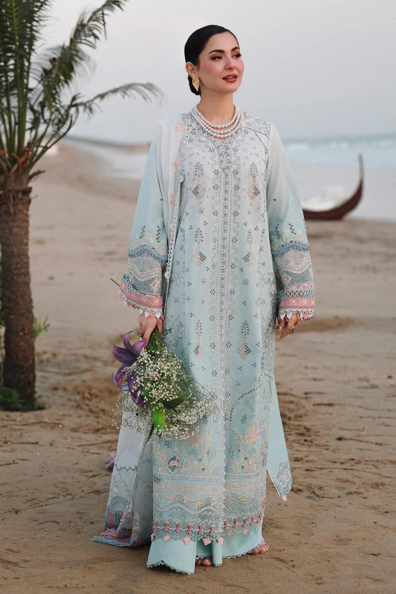 QALAMKAR -3PC LAWN EMBRIDERED