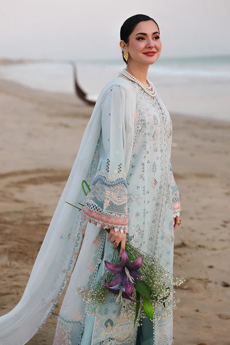 QALAMKAR -3PC LAWN EMBRIDERED