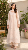 Luxury Blush Pink Embroidered Lawn 3-Piece Suit