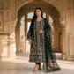 Midnight Elegance Luxury Embroidered 3-Piece Lawn Suit