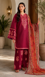 FARASHA - 3PC LAWN EMBROIDERED